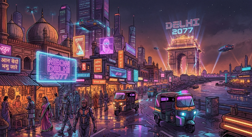 Neon Delhi 2077